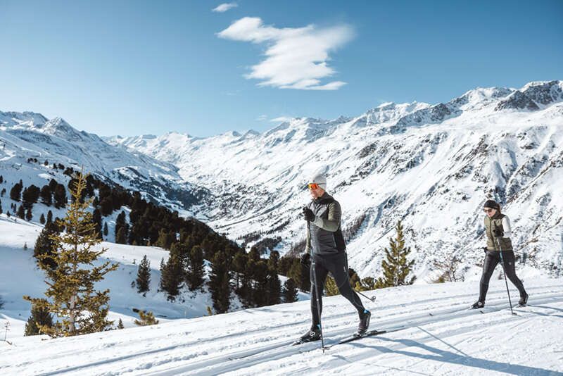 Cross-country skiing in Hochgurgl